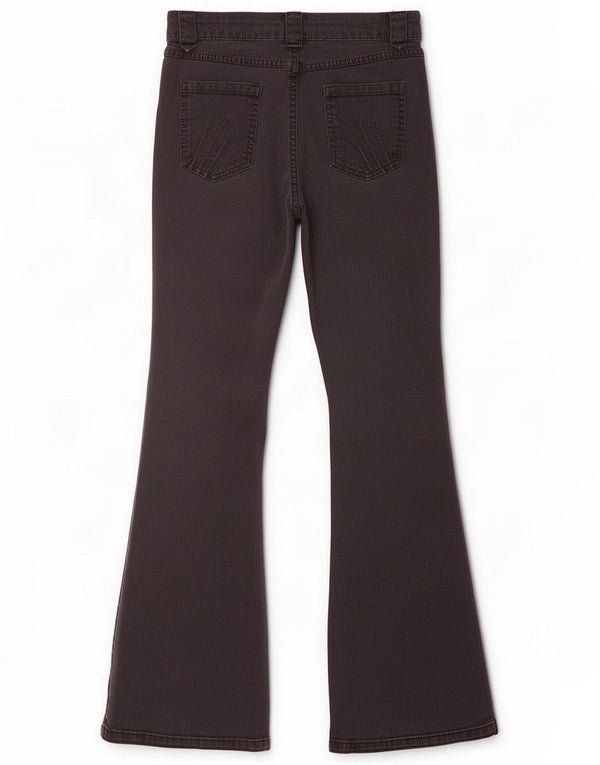 Marks & Spencer Damen Per Una Bootcut-Hose UK 10 Small W28 L30 Schwarz