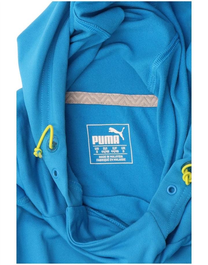 Puma Herren Kapuzenpullover, klein, blau, Colourblock-Polyester