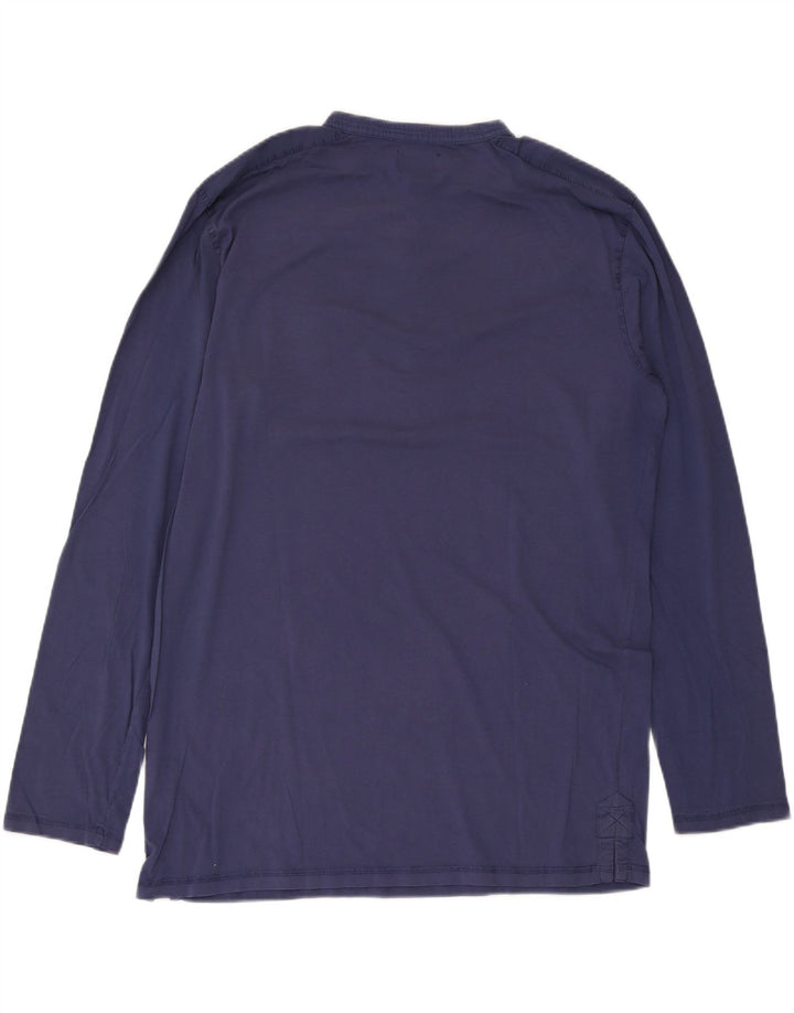 Kappa Herren Top Langarm 2XL Blau Baumwolle