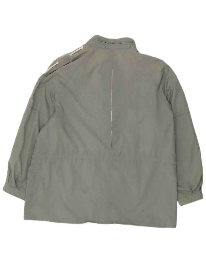 VINTAGE Womens Oversized Utility Jacket IT 44 Medium Grey Polyester Vintage Vintage and Second-Hand Vintage from Messina Hembry 