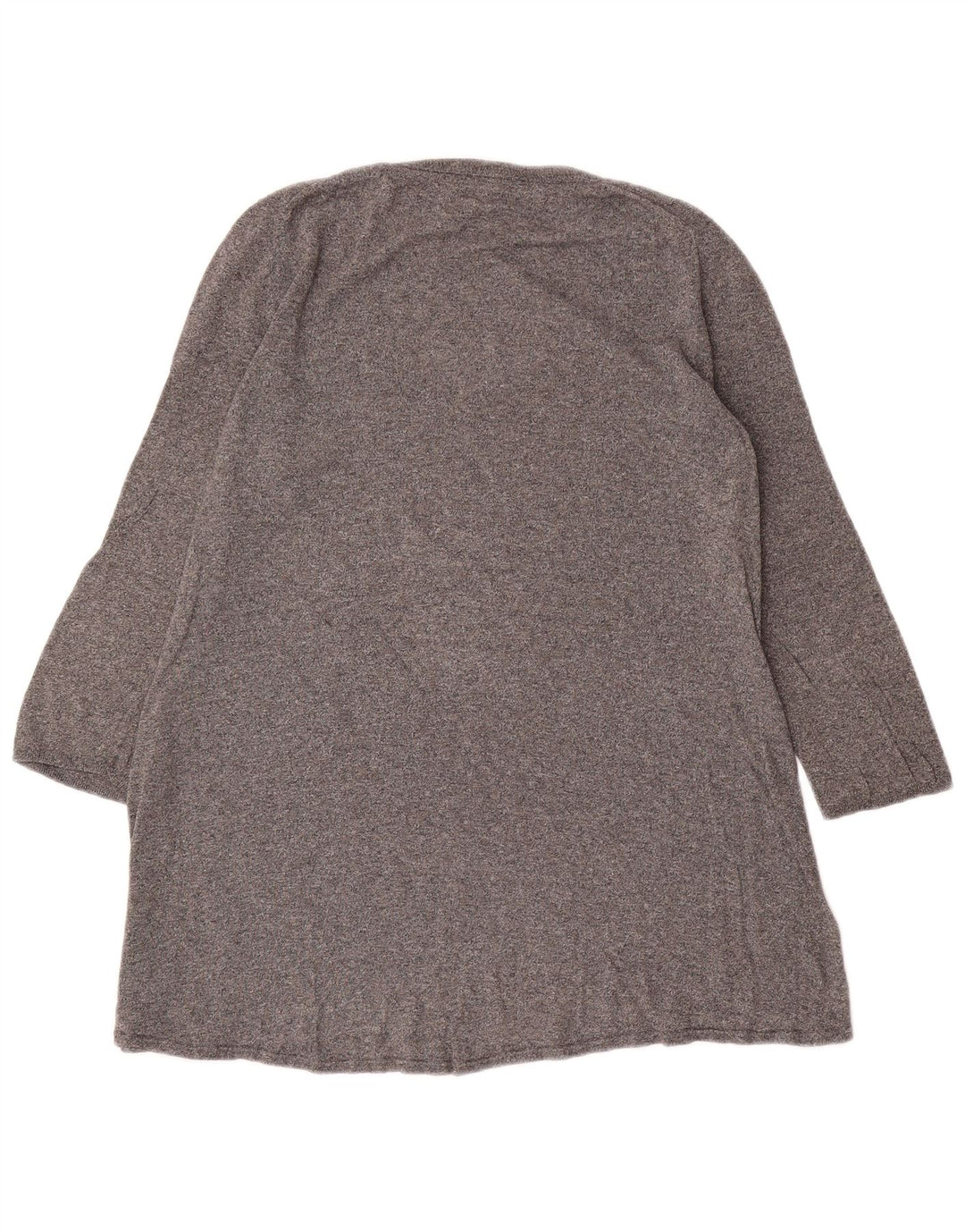 Massimo Dutti Damen-Tunika-Oberteil mit 3/4-Ärmeln, UK-Größe 44, Größe L, Grau meliert