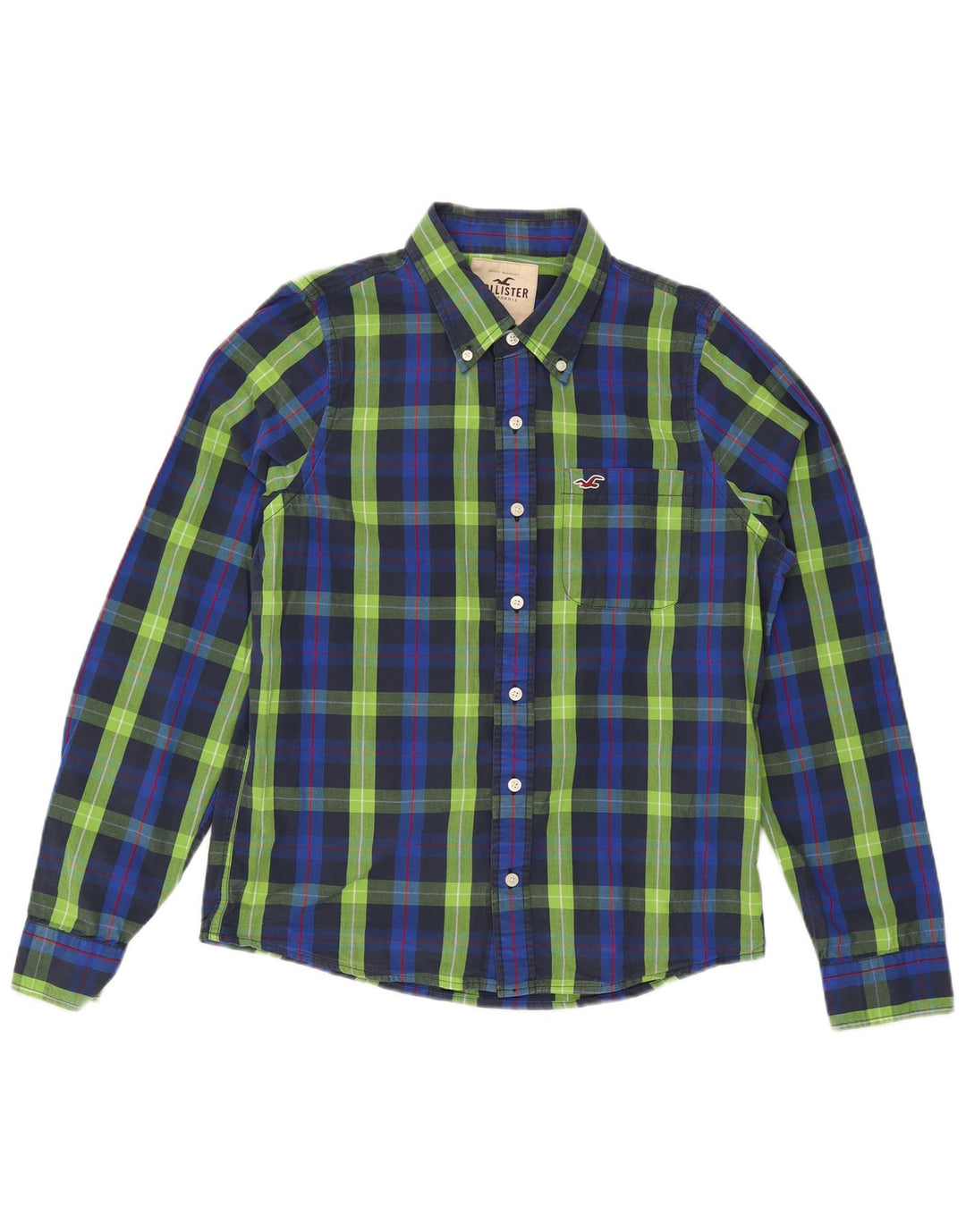 Hollister Herrenhemd XL Blau kariert