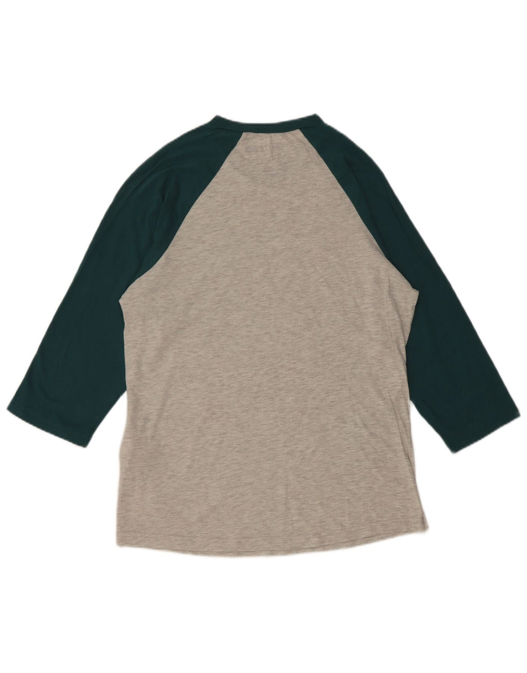 VANS Mens Custom Fit Graphic Top 3/4 Ärmel Small Grau Colourblock Baumwolle