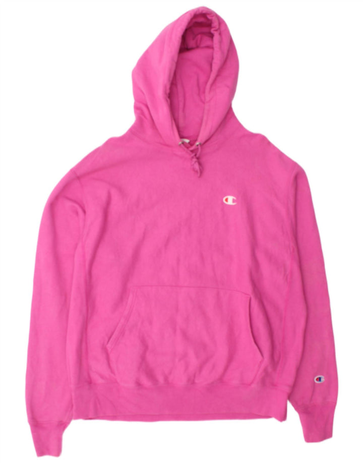 Champion Herren-Kapuzenpullover, groß, rosa, Baumwolle