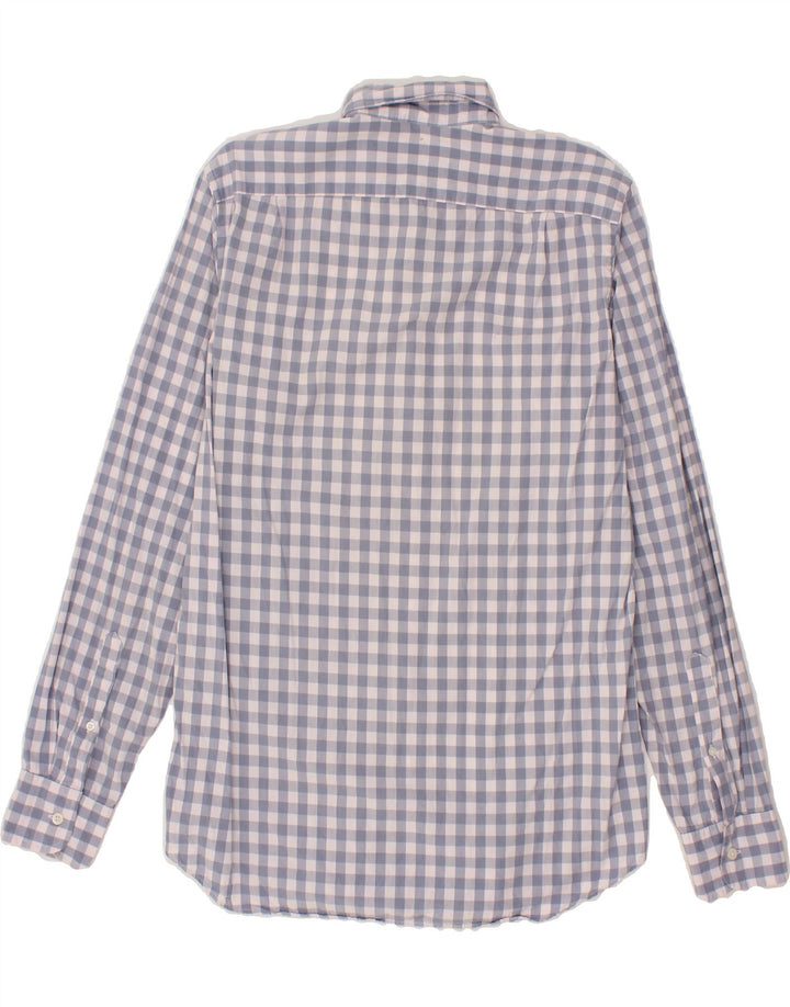 J. CREW Mens Shirt Medium Blue Gingham Cotton Vintage J. Crew and Second-Hand J. Crew from Messina Hembry 