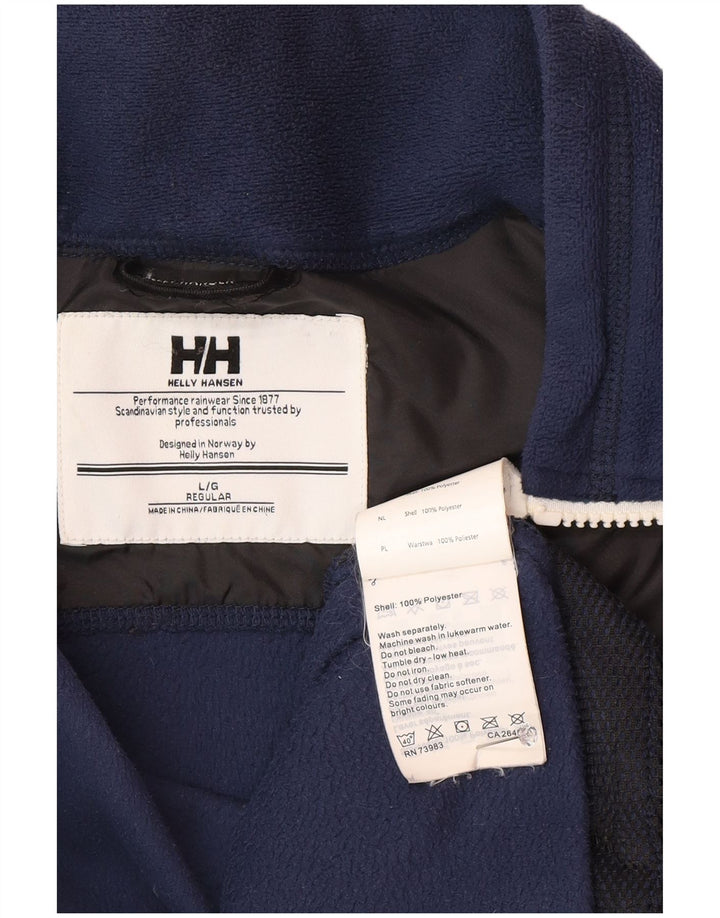 Helly Hansen Herren-Fleecejacke mit normaler Passform, UK 40, Größe L, Marineblau, Polyester