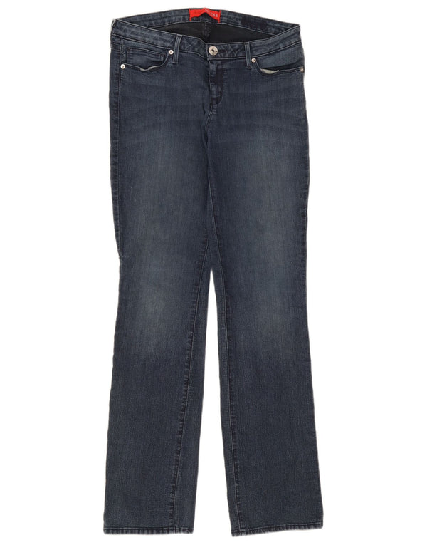 Guess Damen Straight Jeans W32 L32 Blau