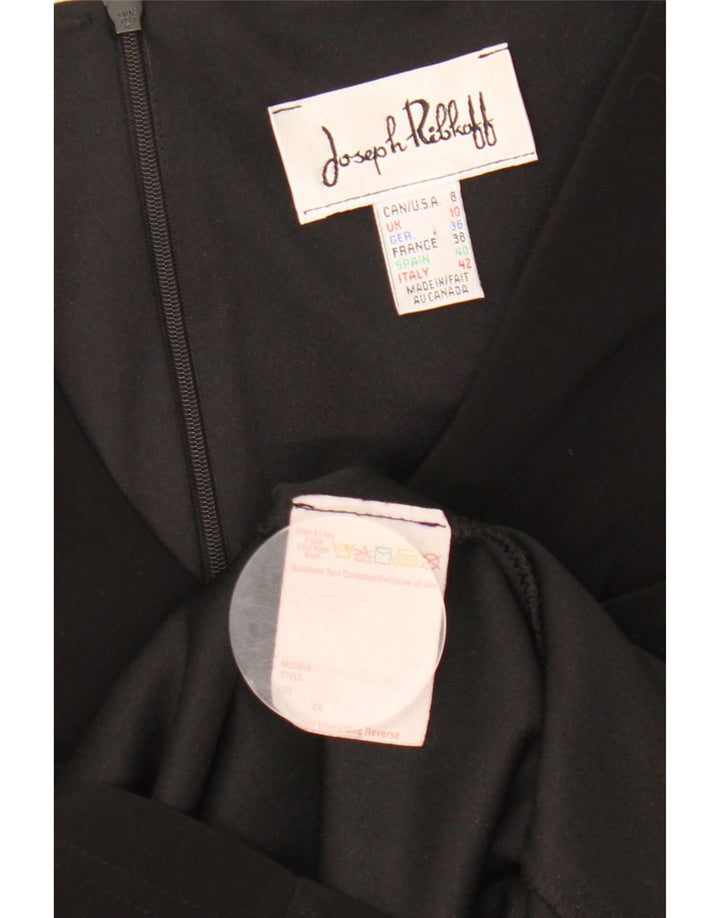 Joseph Ribkoff Damen A-Linien-Kleid UK 10 Small Schwarz Polyester