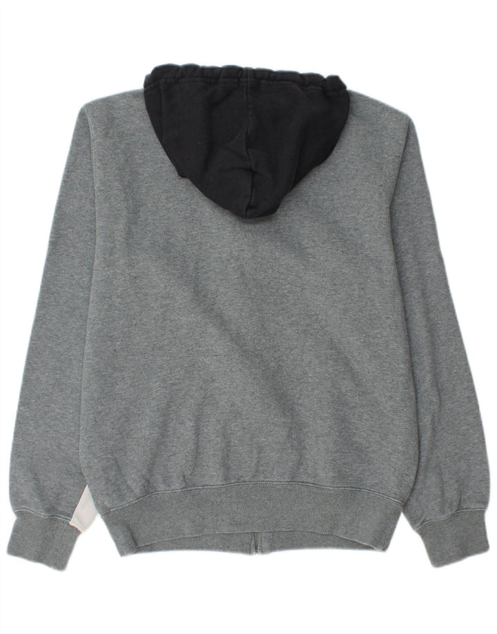 Champion Herren-Kapuzenpullover mit Reißverschluss, mittelgraue Colourblock-Baumwolle