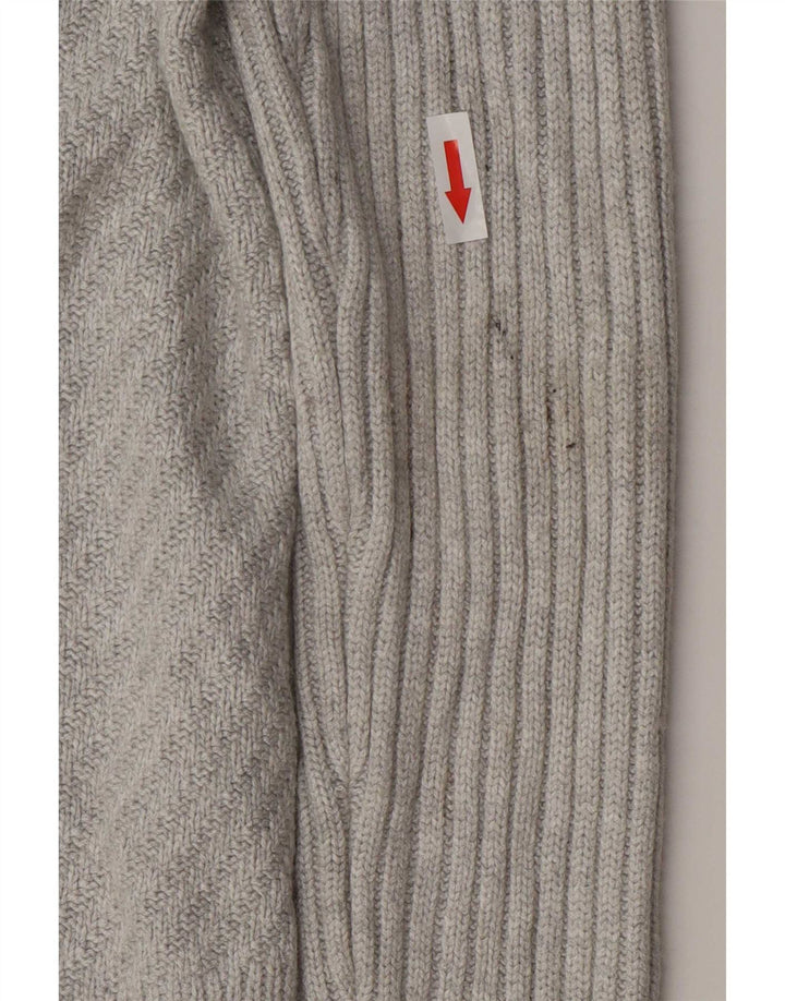 Marks & Spencer Damen Longline Open Cardigan Pullover UK 10 Small Grau