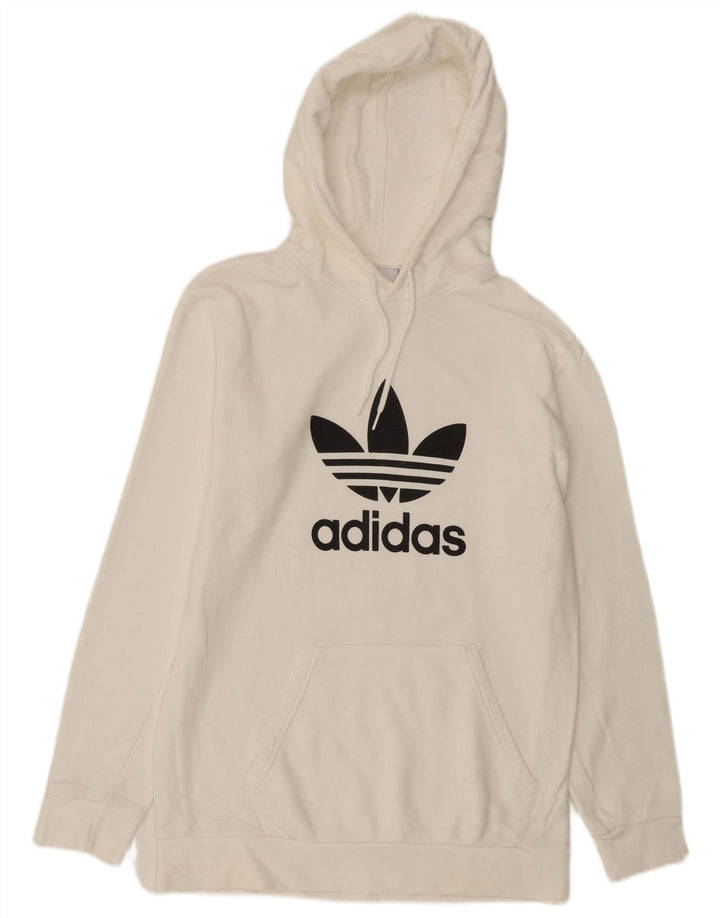 Adidas Herren Graphic Hoodie Pullover Small Weiß