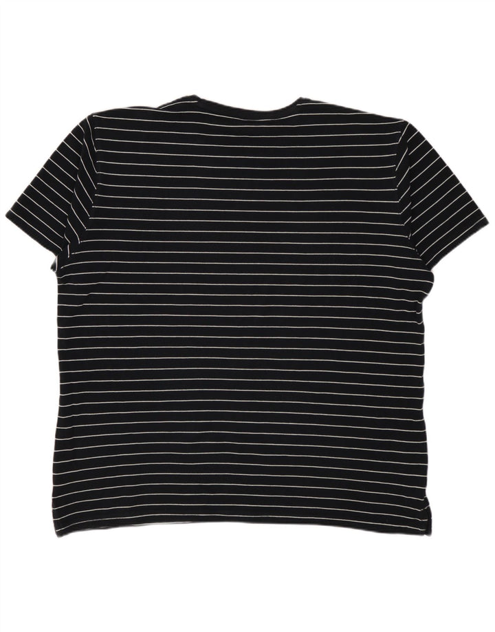 MASSIMO DUTTI Herren T-Shirt Top XL Schwarz gestreift