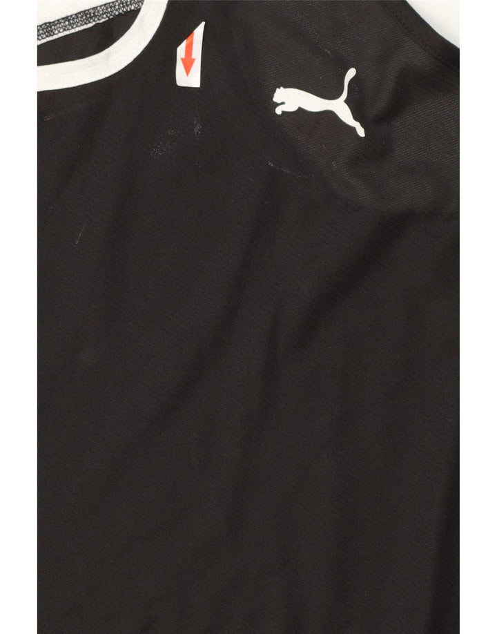 Puma Herren-Weste, mittelgroß, schwarzes Farbblock-Polyester