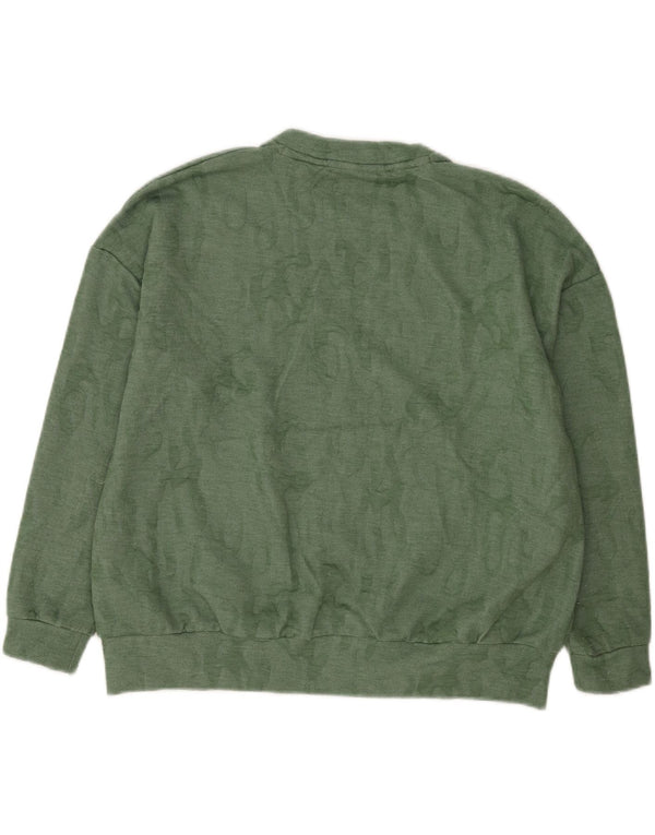 Under Armour Mens Graphic Loose Fit Sweatshirt Jumper Small Green Polyester