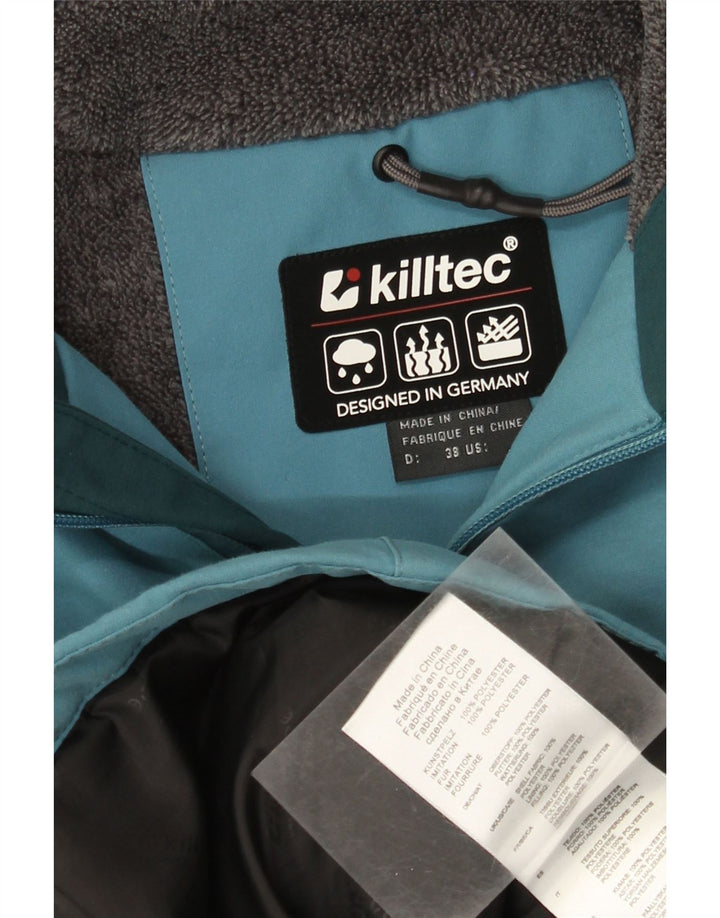 Killtec Damen-Windbreakerjacke mit Kapuze, EU 38, Mittelblau, Farbblock