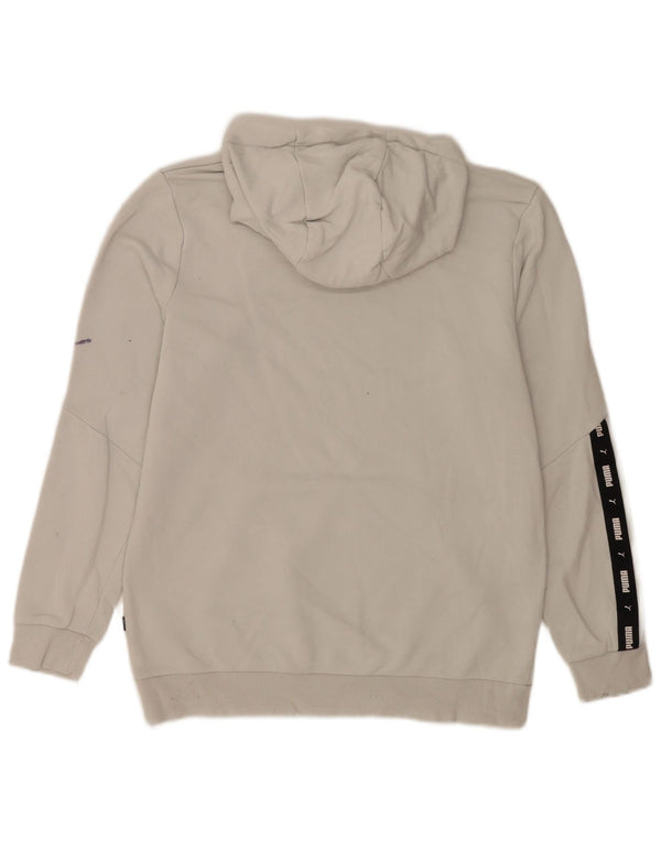 Puma Herren Graphic Hoodie Pullover mittelgraue Baumwolle
