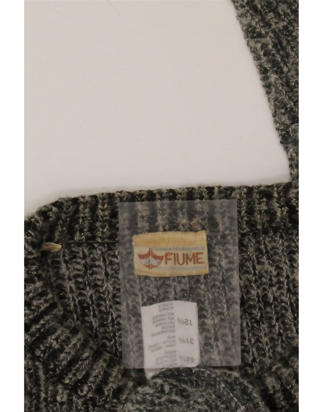 FIUME Herren-Pullover mit Rundhalsausschnitt, 2XL, graues Farbblock-Acryl