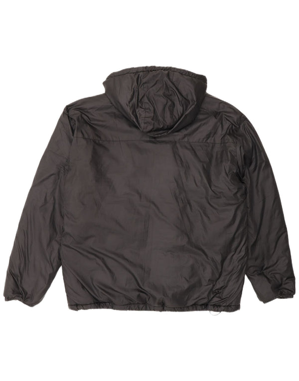 New Balance Herren Graphic Hooded Windbreaker Jacke UK 40 Large Schwarz