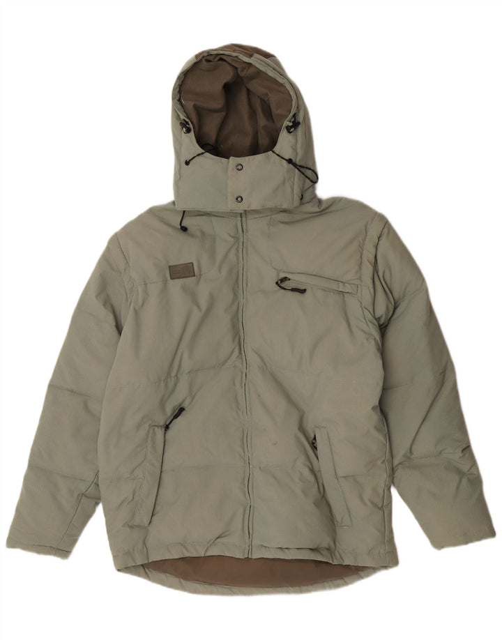 Fila Herren-Jacke mit Kapuze, gepolstert, UK 38, mittelgrün, Polyamid