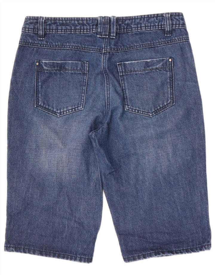 M&CO Damen Jeansshorts US 10 Large W32 Blaue Baumwolle