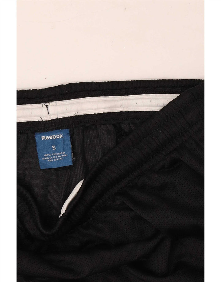 Reebok Herren Sport Shorts Small Schwarz Polyester