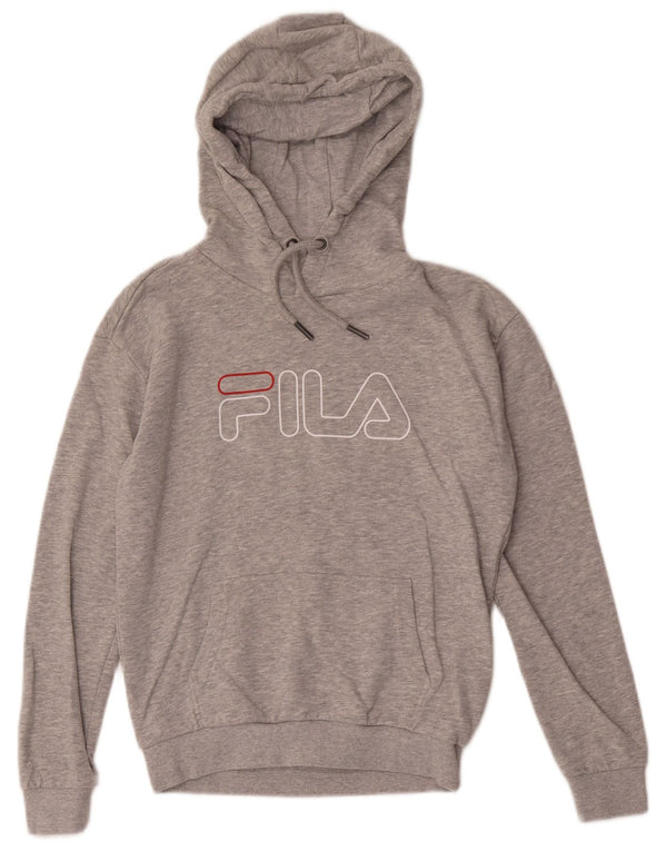Fila Herren Graphic Hoodie Pullover XS Grau Baumwolle