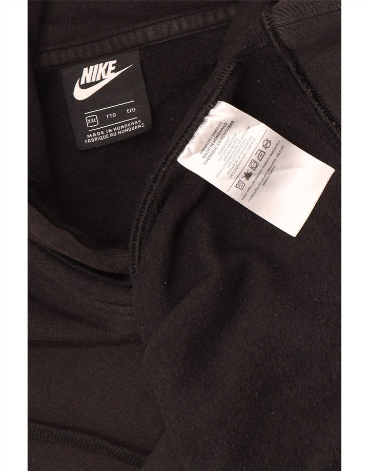 Nike Herren Kapuzenpullover 2XL Schwarz Baumwolle