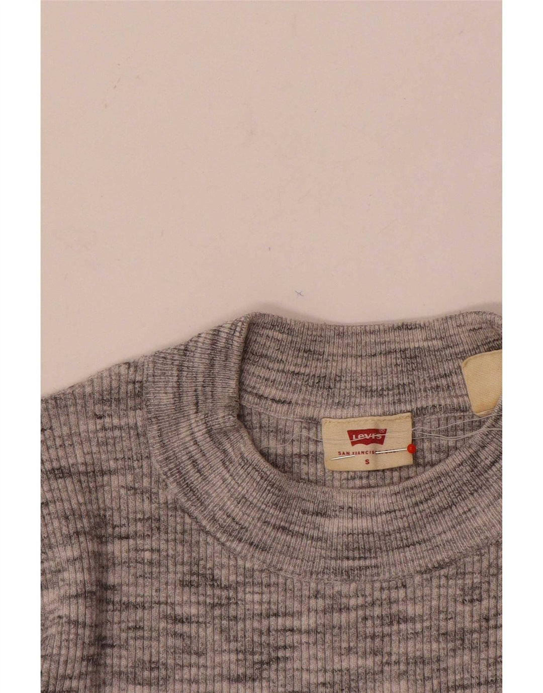 Levi's Damen-Pullover mit Rollkragen, Größe S, Gr. 8, Grau meliert