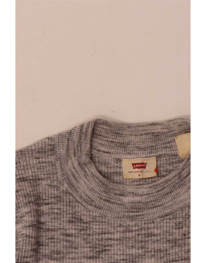 Levi's Damen-Pullover mit Rollkragen, Größe S, Gr. 8, Grau meliert