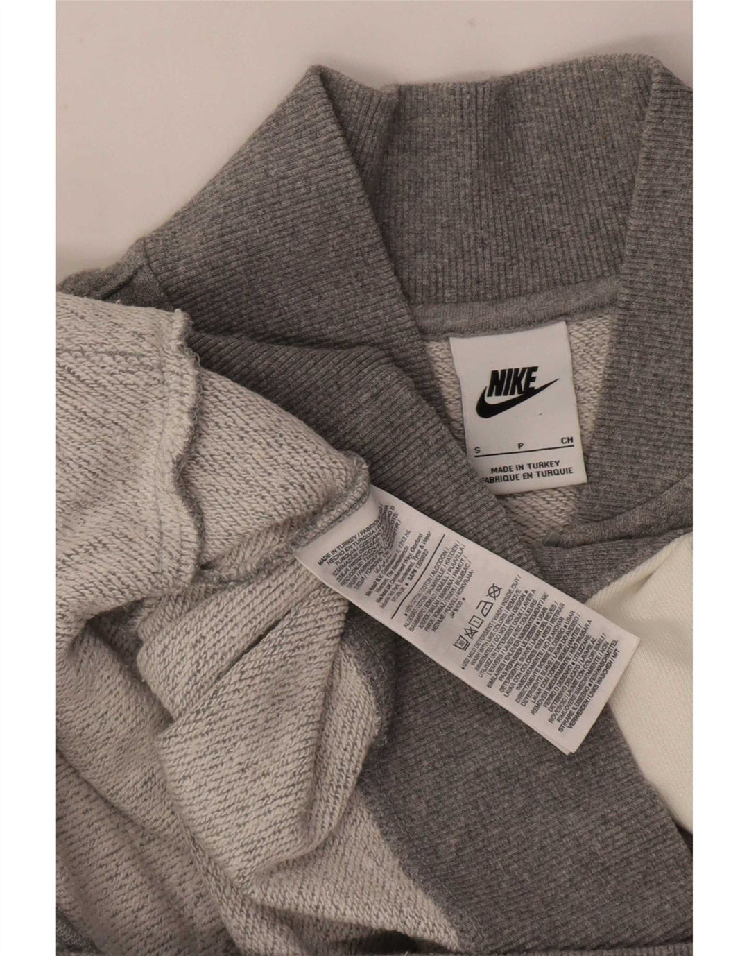 Nike Herren-Trainingsanzugoberteil mit Grafik, Größe S, Grau, Colourblock-Baumwolle