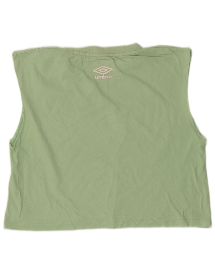Umbro Damen Crop Graphic Vest Top UK 14 Large Grün
