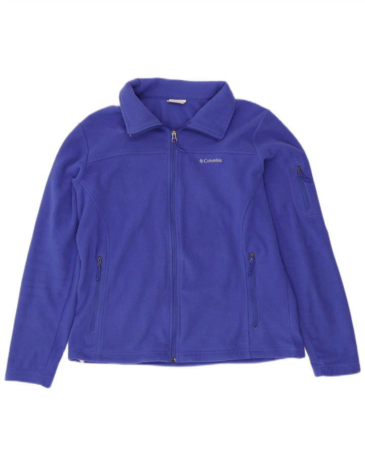 COLUMBIA Damen Fleecejacke UK 16 Large Blau Polyester