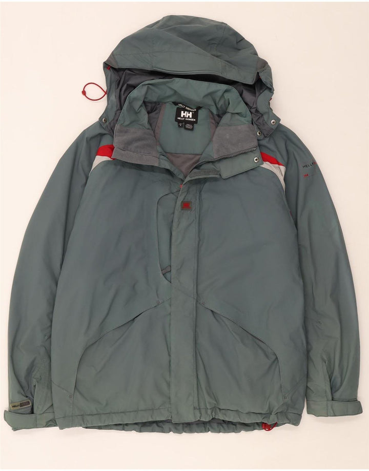 Helly Hansen Herren-Windbreakerjacke mit Kapuze, UK 40, Größe L, Blau, Farbblock
