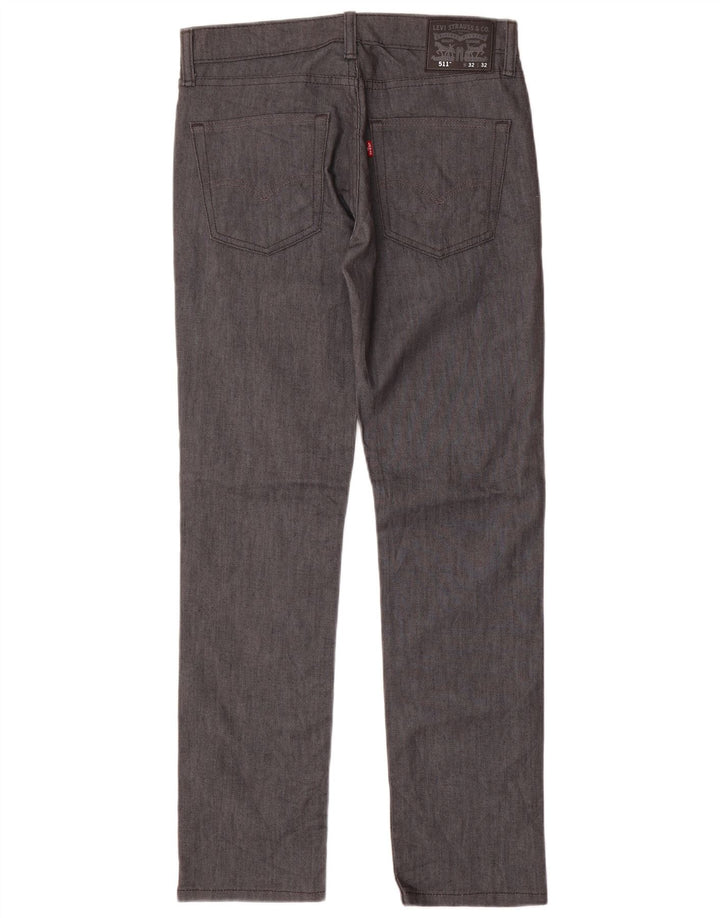 LEVI'S Herren 511 Slim Jeans W32 L32 Marineblau Baumwolle