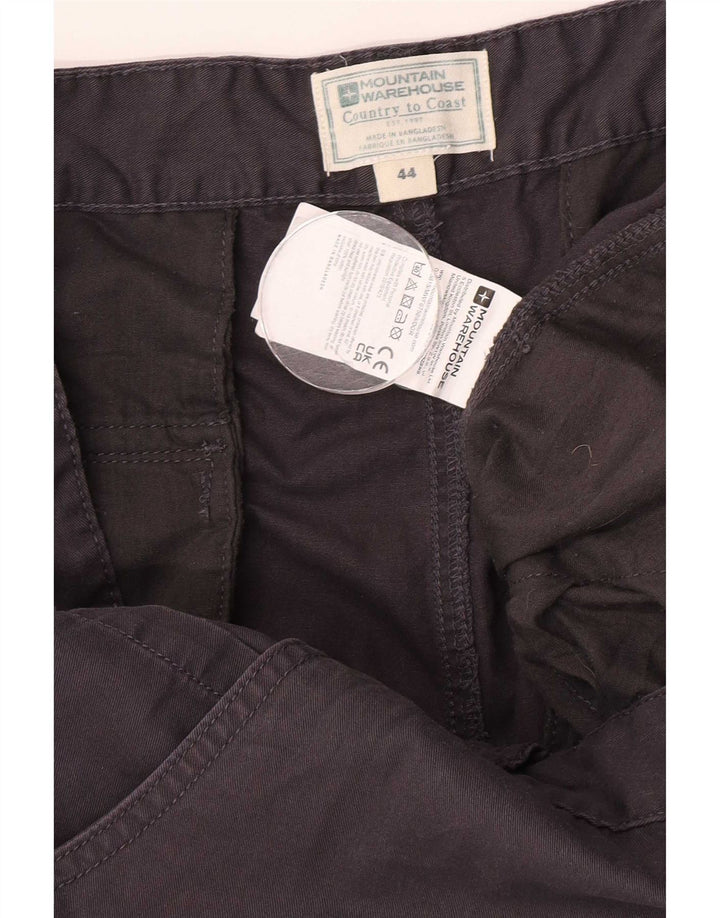 Mountain Warehouse Herren-Cargoshorts W44 2XL Graue Baumwolle