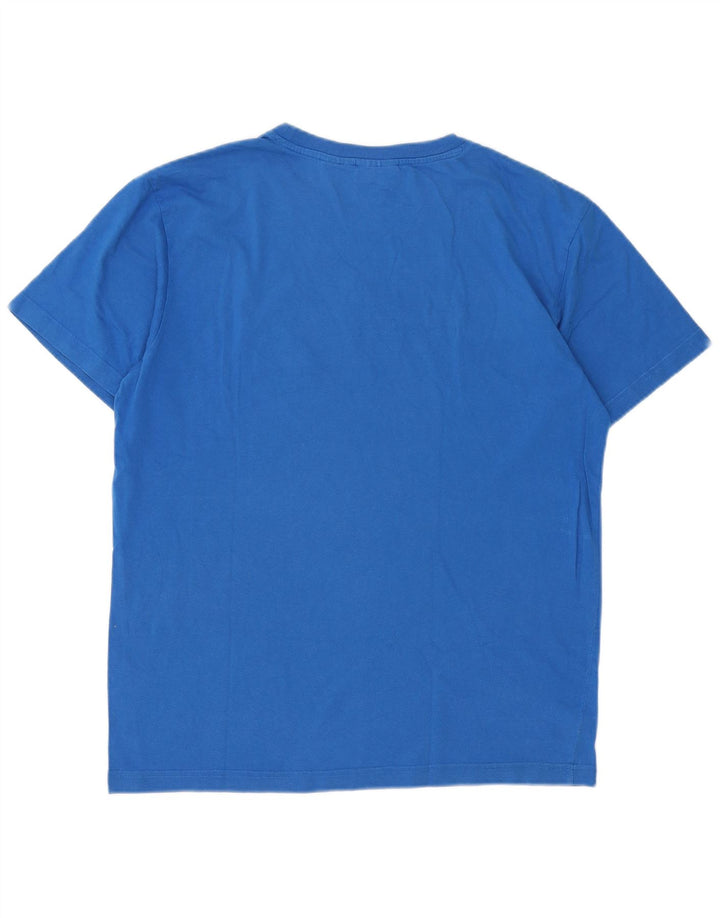 Fila Herren-T-Shirt mit Grafik, groß, aus blauer Baumwolle