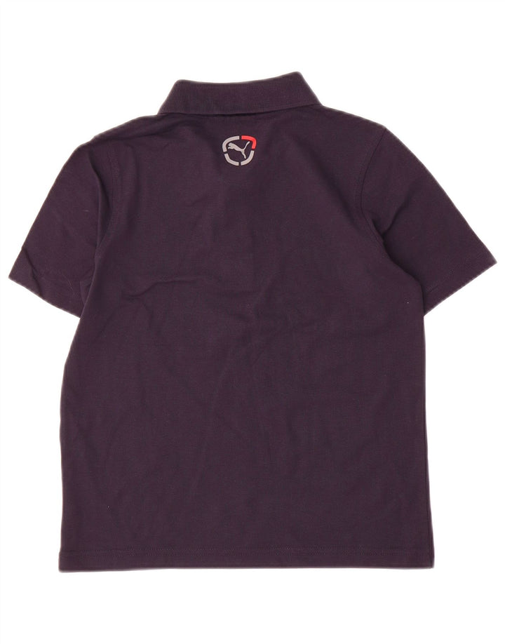 Puma Jungen Poloshirt 9-10 Jahre Marineblaue Baumwolle