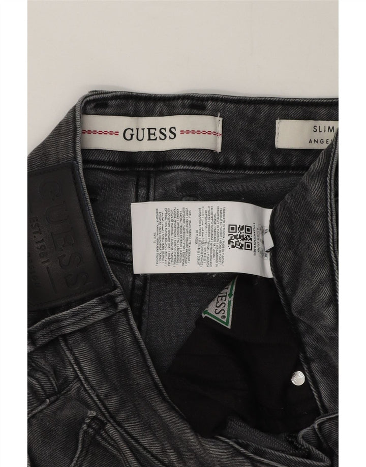 Guess Herren Slim Jeans W30 L31 Graue Baumwolle