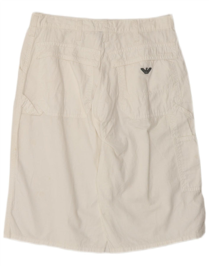 Armani Damen Cargoshorts IT 44 Medium W28 Weiß