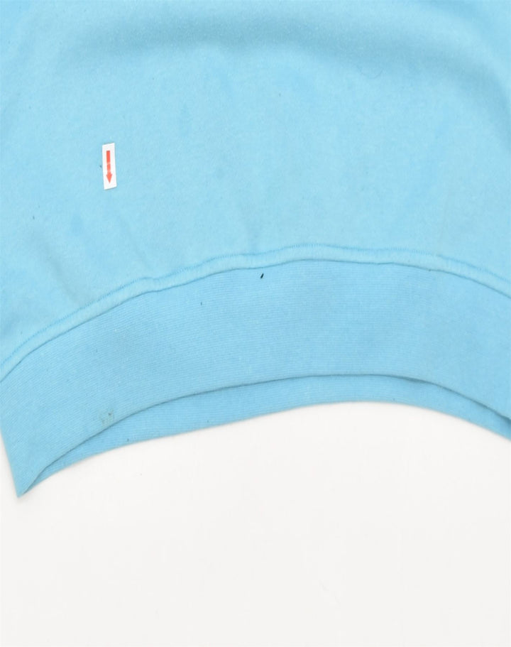 LOTTO Womens Hoodie Jumper UK 18 XL Turquoise Cotton | Vintage | Thrift | Second-Hand | Used Clothing | Messina Hembry 