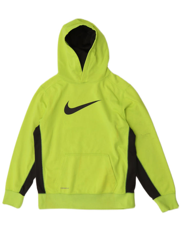 Nike Therma-Fit Graphic Hoodie-Pullover für Jungen, 13–14 Jahre, XL, Grün, Farbblock