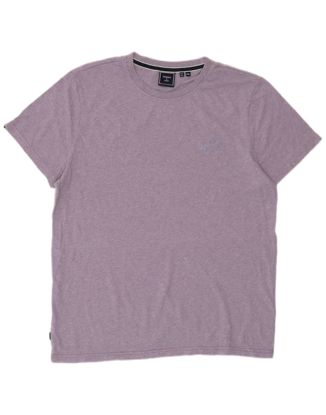 SUPERDRY Herren T-Shirt Top 2XL Lila Baumwolle