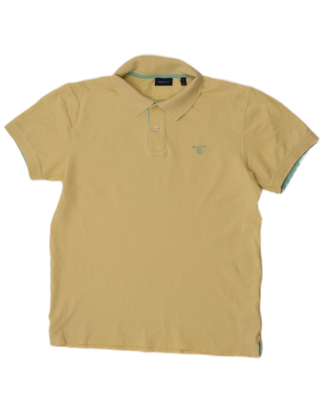 GANT Herren Poloshirt Große gelbe Baumwolle