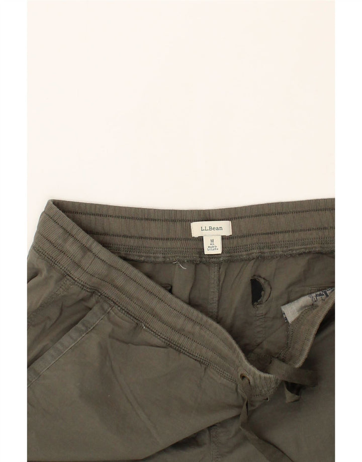 L.L.BEAN Womens Capri Trousers Medium W36 L23 Khaki Cotton Vintage L.L.Bean and Second-Hand L.L.Bean from Messina Hembry 