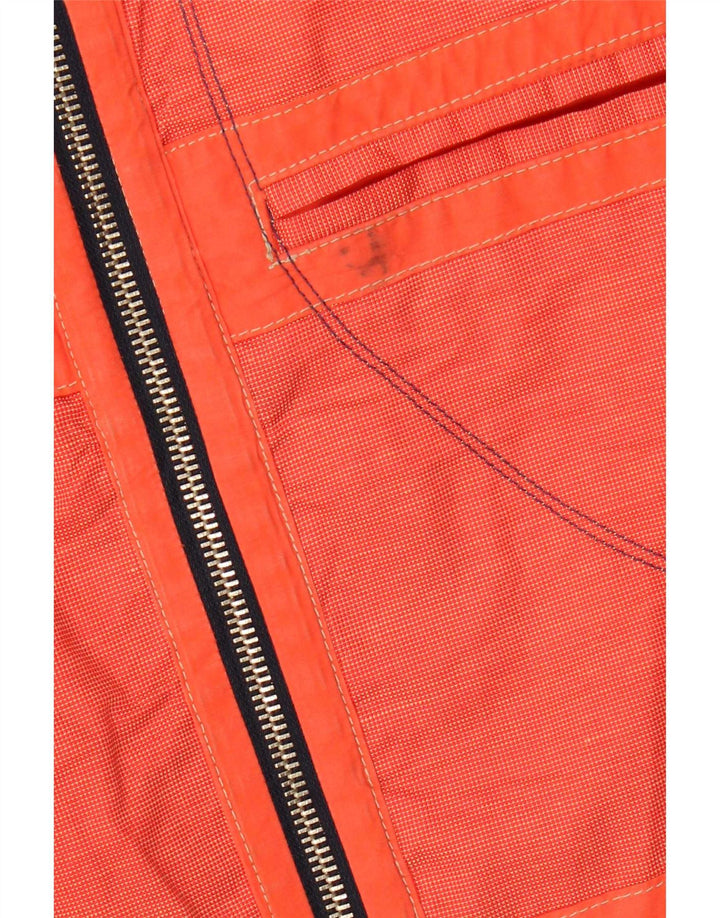 Vintage Herren Utility Jacke UK 40 Large Orange Baumwolle