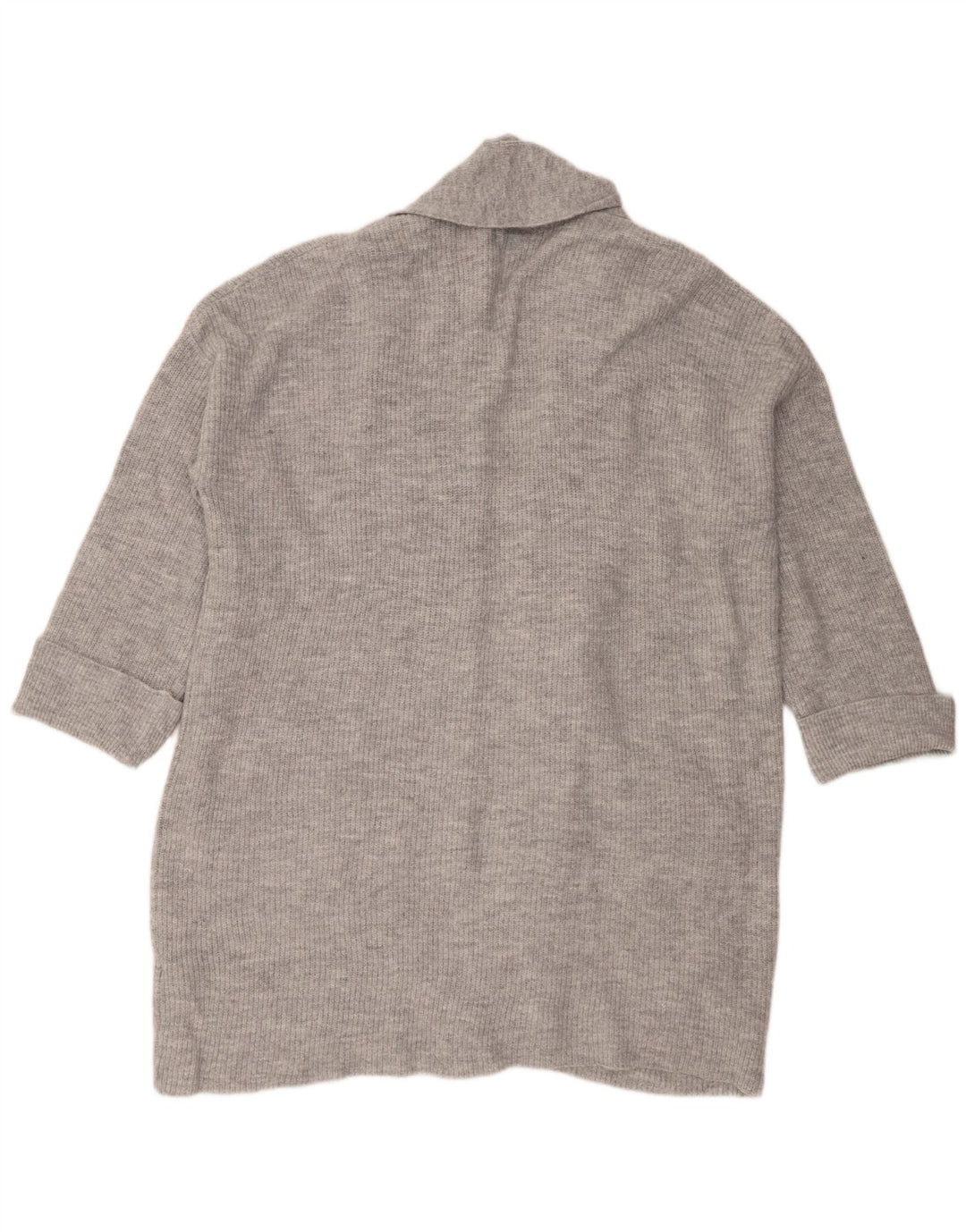 Jack Wills Damen-Strickjacke in Übergröße, lang geschnitten, Gr. 12, Mittelgrau