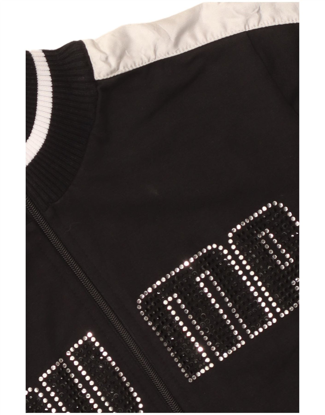 Puma Womens Graphic Trainingsanzug Top Jacke UK 12 Medium Black Colourblock