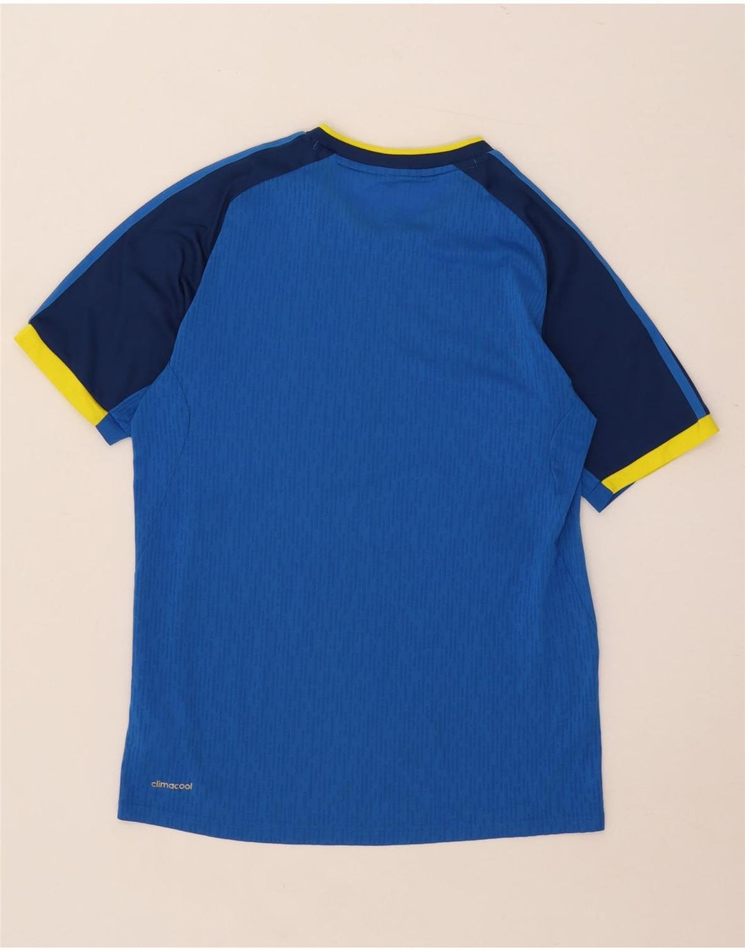 Adidas Herren Climacool T-Shirt Top Small Blau Colourblock Polyester