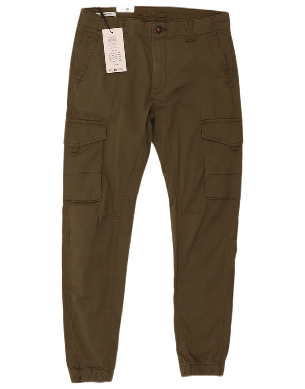 Jack & Jones Herren Paul Jogger Cargohose W30 L30 Khaki Baumwolle