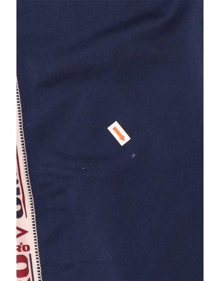 Umbro Herren-Trainingshose mit Grafik, Größe S, marineblaues Farbblock-Polyester